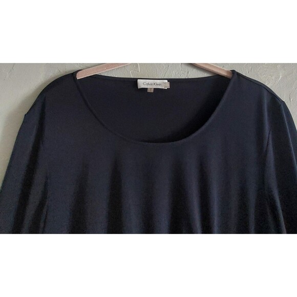 Calvin Klein Tops Blouse Women M,blue ,gothi,Elegant,Perfect To Office,Polyester - Picture 7 of 8